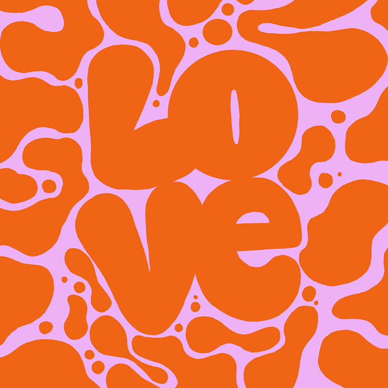 Freehand typography design